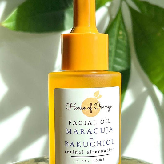 Maracuja & Bakuchiol Facial Oil Retinol Alternative | Fragrance Free, Skin Repair, Natural Scent