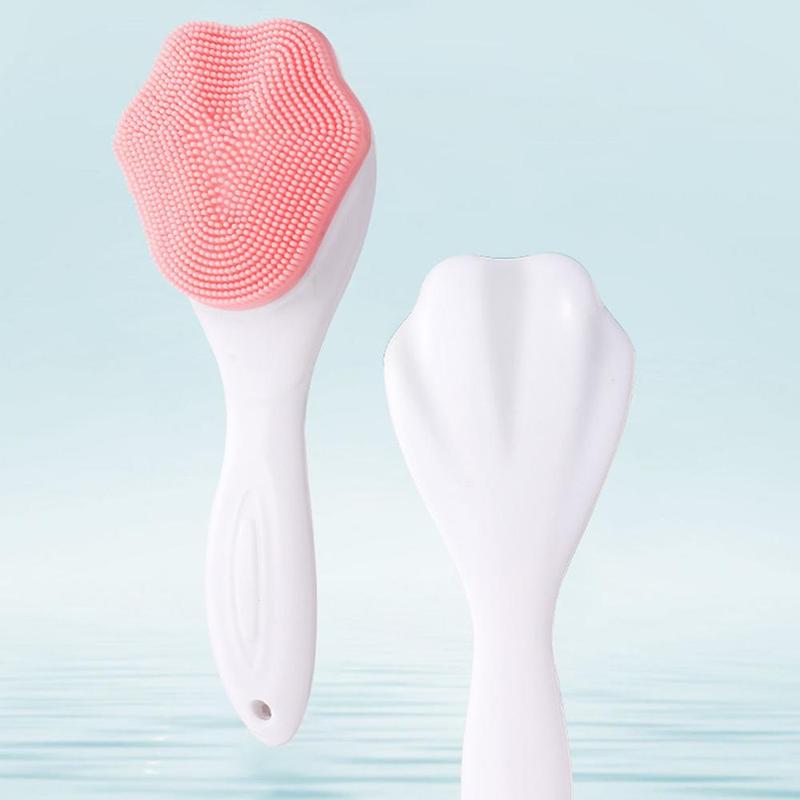 Silicone Facial Cleansing Brush, 1 Count Face Scrubber, Face Wash Brush, Face Cleaning Brush with Soft Bristles for Skin Care, Face Massage Brush, Facial Pore Cleaning Brush