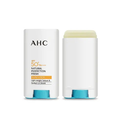 AHC Natural Perfection Fresh Sun Stick 17g SPF50+PA++++ Korean Beauty UV Protect, 0.5997 Ounce