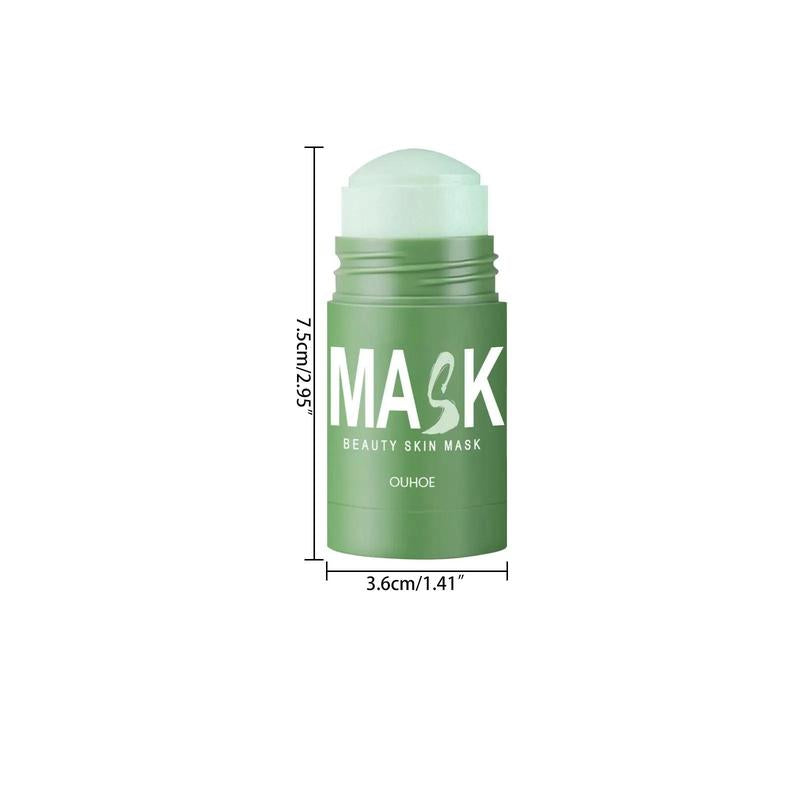 Green Tea Cleansing Face Mask Stick, 1 Count Pore ??Tightening Mask Stick, Facial Deep Purifying Skin Care Mask