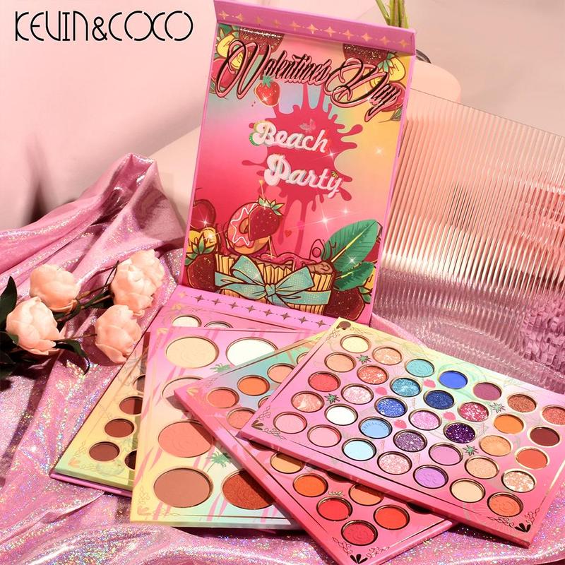 117 Colors Glitter Eyeshadow Palette, 1 Set Shimmering Eyeshadow Makeup Product, High Pigmented Glittering Blendable Eyeshadow Powder