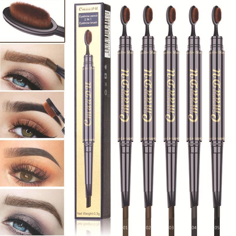 Cosmetic Supplies, 1 Count 2 in 1 Eyebrow Pencil & Eyebrow Brush, Durable Eyebrow Makeup Tool for Women