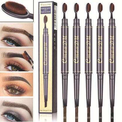 Cosmetic Supplies, 1 Count 2 in 1 Eyebrow Pencil & Eyebrow Brush, Durable Eyebrow Makeup Tool for Women