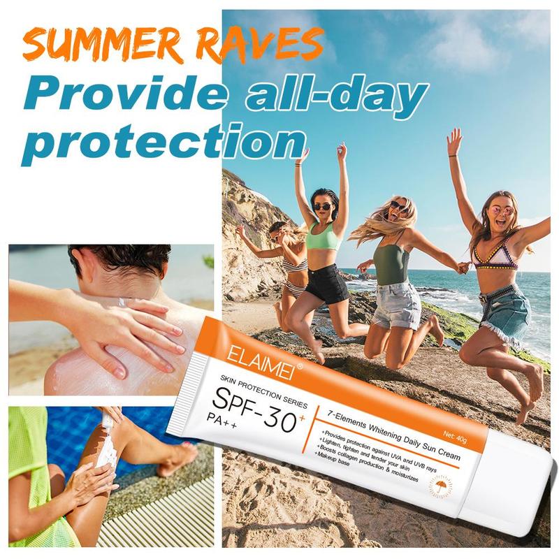 SPF30 Sunscreen, UV Protection Sunscreen, Long Lasting Sunscreen, Face Sunscreen, Facial Skin Protection, Daily Skincare Product