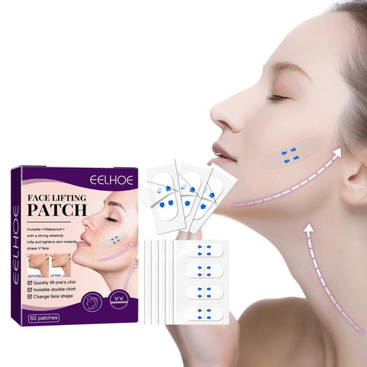 Moisturizing Face Lifting Patches, 60pcs/set Waterproof And Breathable Skin Care Patches, Portable Skin Care Tools