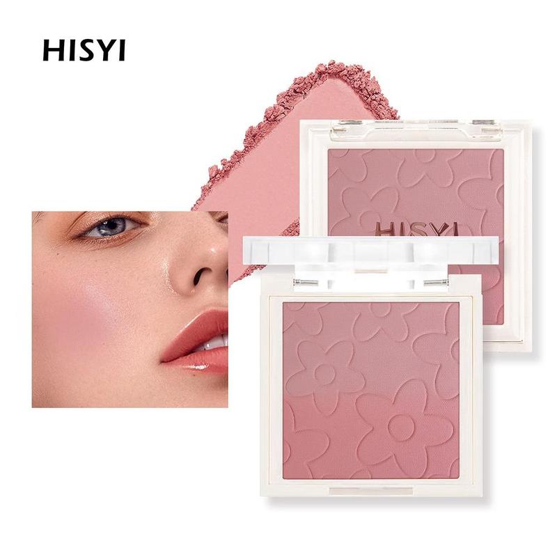 Long Lasting Gradient Color Matte Blush, Easy Coloring Lightweight Blush Pressed Powder, Natural Look Blush Suitable for All Skins