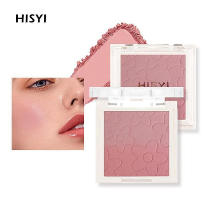 Long Lasting Gradient Color Matte Blush, Easy Coloring Lightweight Blush Pressed Powder, Natural Look Blush Suitable for All Skins