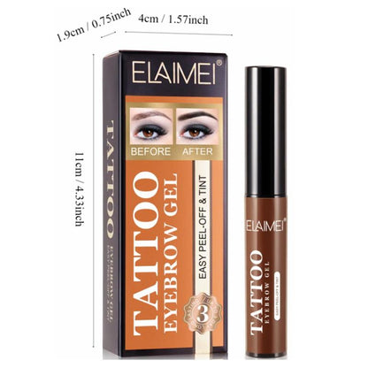 ELAIMEI Tattoo Eyebrow Gel Makeup Waterproof Lasting Eye Brow Enhancers Liquid Gel 3pcs