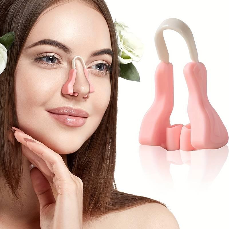 U-shaped Nose Clip, Nose Wing, Nose Stiffener, Nose Clip, Nose Bridge Trainer, Nasal Decongestant Tool, Portable Nose Shaper for Women, Girls, Men, Unisex, Daily Nose Care Products