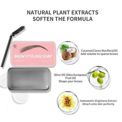 Eyebrow Setting Cream, Long Lasting Eyebrow Gel with Brush, Professional Eyebrow Makeup Tool for Women & Girls Daily Use