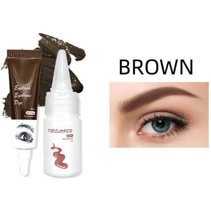 Eyebrow Dye Cream, 1 Count Waterproof Fast Drying Semi Permanent Eyebrow Tint Cream