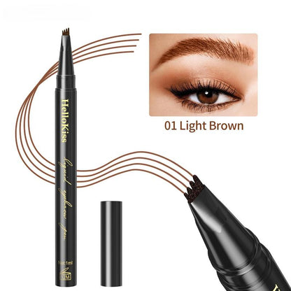 4 Split Tip Long Lasting Eyebrow Pencil, 1 Count Waterproof Long Lasting Eyebrow Stick, Brow Shading & Filling Pencils for Women and Girls