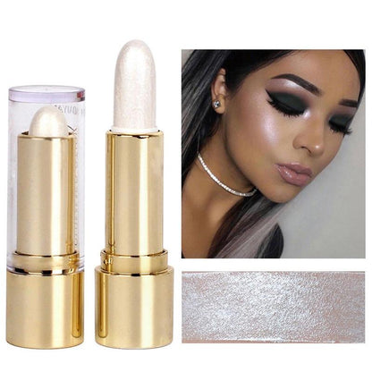 Highlighter Stick (1 Piece), Makeup Longwear Highlighter Shaping Stick, Shimmer Cream Highlighter Stick Light Eyes Face Cosmetics