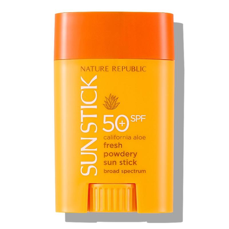 NATURE REPUBLIC - California Aloe Fresh Sun Stick SPF50+ PA++++ |  Sunscreen Stick for Face   - Korean Scincare - Facial Skincare -  Korean Sunscreen Compact Uv Skin Repair