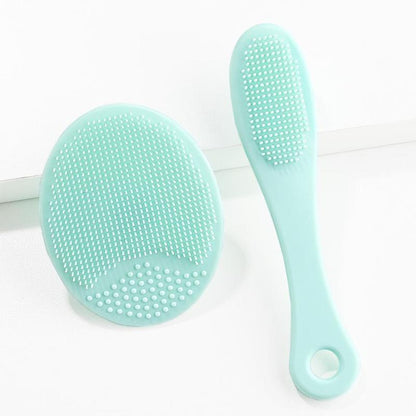 2pcs Portable Facial Cleansing Brush & Nose Cleaning Brush, Face Scrubber Set, Face Cleaning Tool For Daily Use