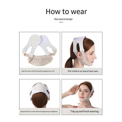 Silicone Face Slimming Mask, 1 Count V Shaped Face Lifting Belt for Tightening Skin, Waterproof Facial Slimming Strap for Daily Use