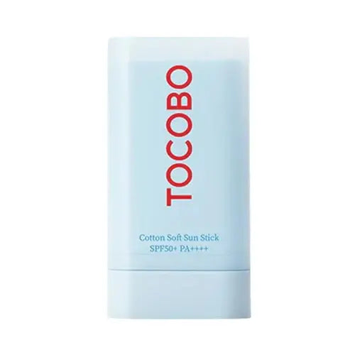 TOCOBO Cotton Soft Sunscreen Sunstick SPF 50 /PA 19g, Super Light Weight, Smooth as Silk, For Extra UV Protection, Korean Skin Care Product