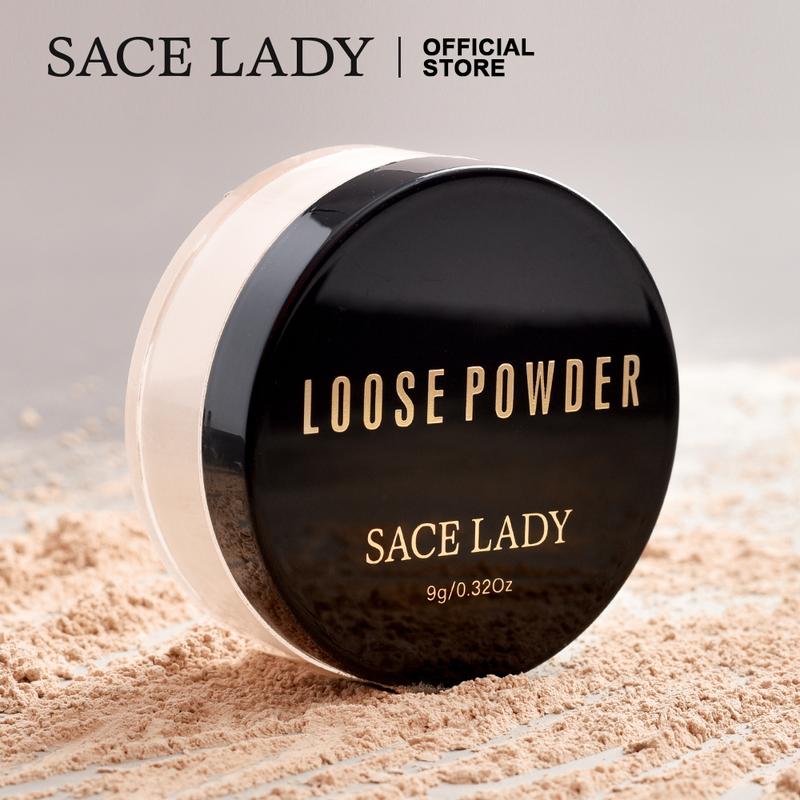 SACE LADY Oil Control Loose Powder Ultra Matte Long-lasting Waterproof Smooth Face Setting Powder Makeup 0.32Oz