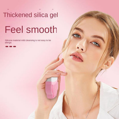 2 in 1 Facial Cleansing Brush, Manual Silicone Facial Scrubber, Professional Facial Skincare Tool for Women