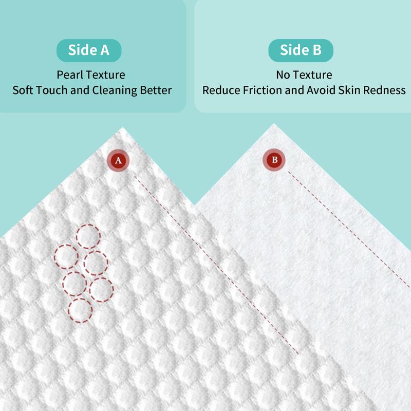 Ditoi Face Towel Pearl Texture Facial Towelette With Large Size Skincare Smooth Cleansing Biodegradable Face Towels Makeup Remover Cloth