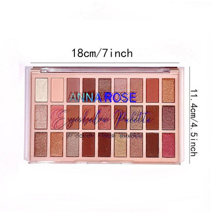 27 Color Eyeshadow Palette, Matte Shimmer And Glitter Eye Shadow Makeup Palette, Colorful Eye Makeup Products For All Styles And Occasions