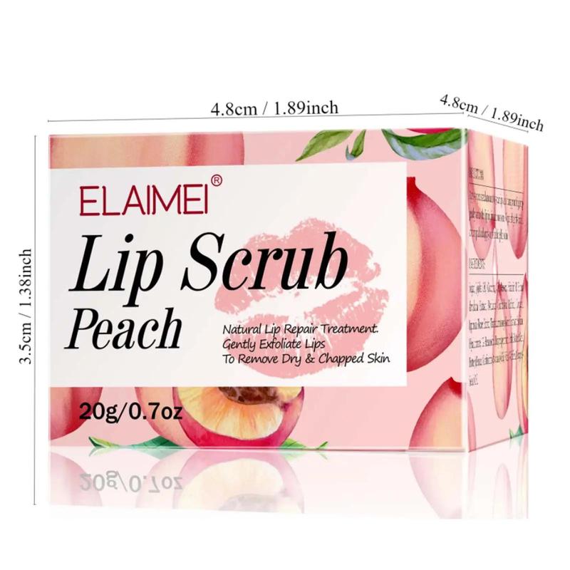 Moisturizing Lip Scrub, 3pcs/set Lip Care Lip Scrub for Women & Girls, Hydrating Lip Balm, Exfoliating Lip Cream, Daily Skincare Product