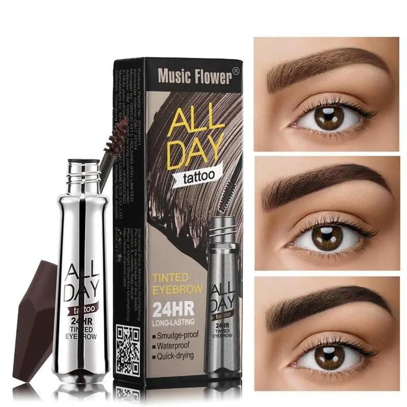 Smudge Proof Eye Brow Coloring Styling Tool Set, 2pcs/set Long Lasting Eyebrow Tint, Eyebrow Makeup Products for Women