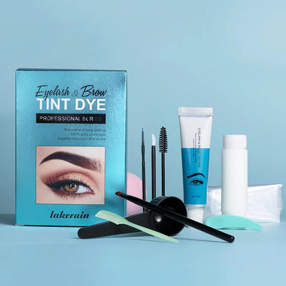 Semi-permanent Eyebrow Dye Kit, 1 Box Brow Tint Dye Kit For Brow Eyelash Tinting and Coloring, Eyebrow Makeup Tool