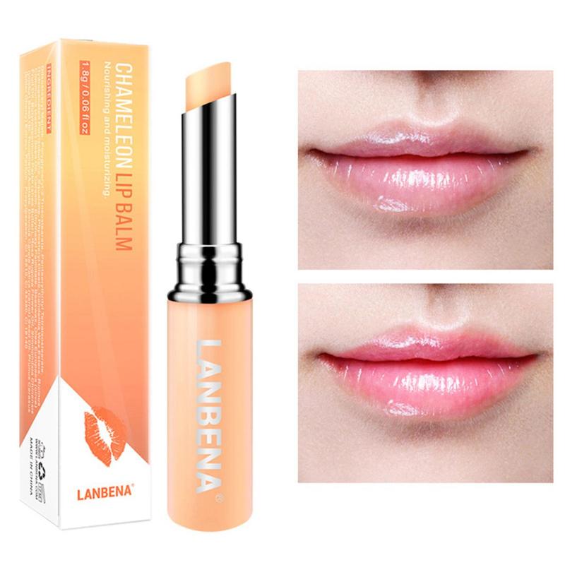 Warm Color Changing Lip Balm (1 Piece), Moisturizing Anti-dry Lip Treatment For Women