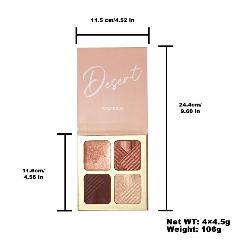 4-color Highlight Contouring Palette, Shimmering Highlighter Makeup Palette, Multifunctional Makeup Palette Suitable For All Skins