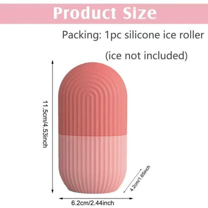 Random Color Portable Ice Face Rollers, 2pcs Facial Contour Massagers For Naturally Conditioning, Facial Mold Cube Ice Rollers, Ice Mold Ice Compress Skin Care Tools For Women