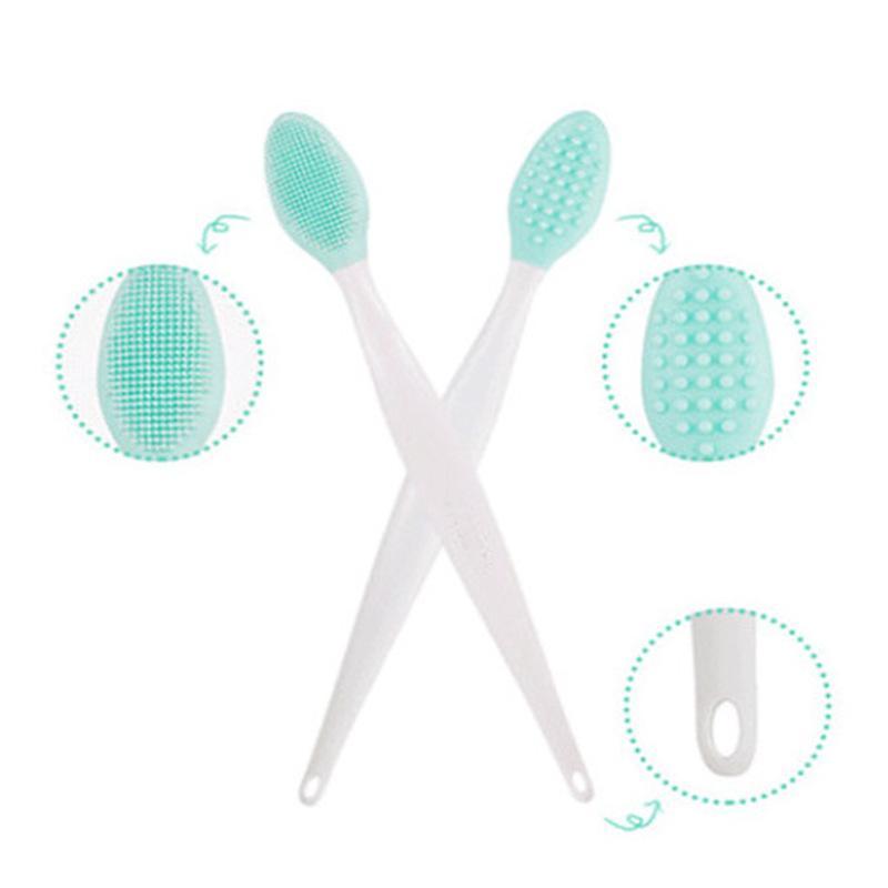 Random Color Silicone Nose Cleaning Brush, Double Sided Cleaning Beauty Tool, Easy to Clean, Soft Skincare Tool for Face & Body