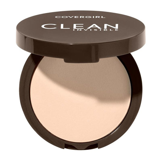 COVERGIRL Clean Invisible Pressed Powder, 105 Ivory, 0.38 oz Makeup Compact