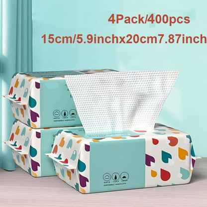 Disposable Face Towel, 100pcs/pack Soft Multi-purpose Makeup Remover Disposable Face Towel, Disposable Face Cleaning Towel for Home Outdoor Travel