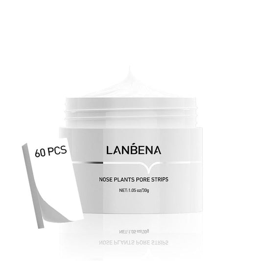 LANBENA 30g Blackhead Remover: Expert Purification, Cleansing Nose Patch, 60 Sheets for Blackhead and Whitehead Removal, Acne Control, and Facial Exfoliation