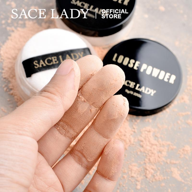 SACE LADY Oil-Control Face Powder Matte Waterproof Long-lasting Smooth Loose Setting Powder Makeup