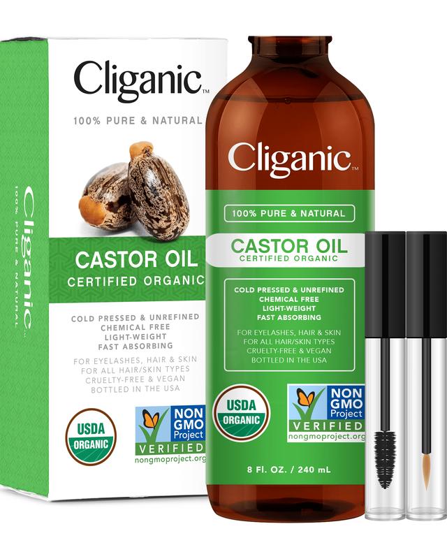 Organic Castor Oil with Eyelash Kit