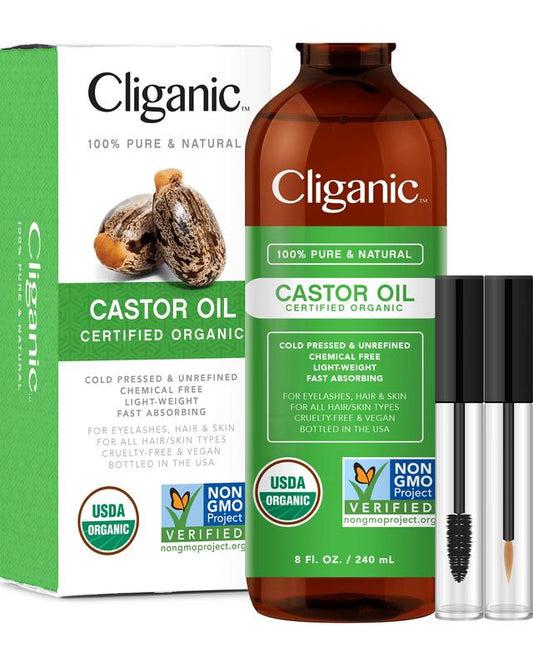 Organic Castor Oil with Eyelash Kit