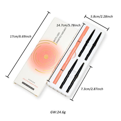 5 in 1 Eyebrow Pencil, 1 Box Waterproof Long Lasting Eyebrow Makeup Set for Filling, Daily Cosmetic Set for Women & Men