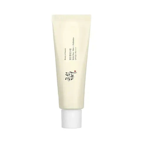 Beauty of Joseon Relief Sun: Rice + Probiotics, SPF 50+ PA ++++, 50 ml Facial Skincare Sunscreen Daily Gentle Uv sunscreen for beauty of Skin Repair Comfort