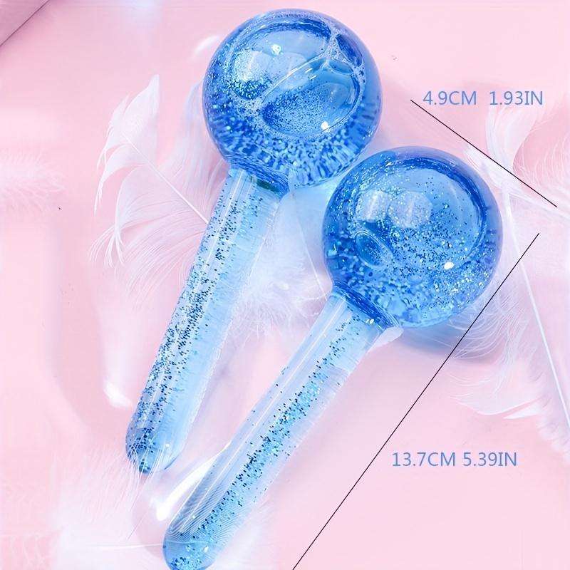 Ice Ball Face Massage Tools for 2 Counts/set Sequin Design Comfort Massage Balls, Facial Skin Care Tools for Women & Men