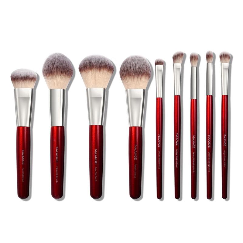 Makeup Brush Set, 9 Counts Versatile Soft Makeup Brushes for Foundation, Powder, Brushes with Soft Bristles for Beginners, Summer Makeup Gifts