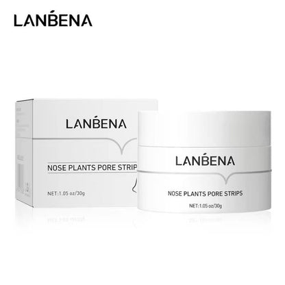 LANBENA Blackhead Remover Strips - Unveil Clear Skin with 60 Nose and Face Pore Strips (30g) for Deep Cleansing! Experience Professional Blackhead Removal for a Clear and Radiant Complexion Gel Skincare Smooth Comfort