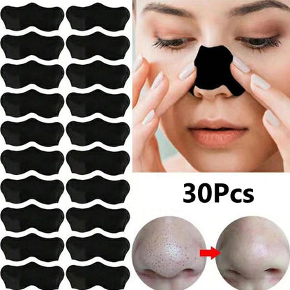 Comfort Nose Blackhead Leaning Stickers, 30pcs Facial Acne Cleaning Pimple Patches, Nose Pores Cleaning Stickers, Nose Blackhead Cleaning Patches