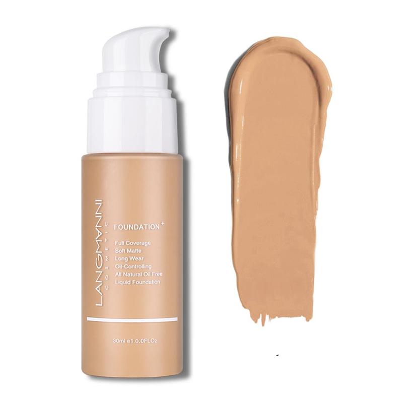 1 Count Long-lasting Matte Foundation, Oil Control Concealer Foundation, Moisturizing Matte Makeup Liquid Foundation