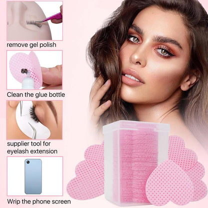 Heart Shaped Makeup Remover Pads, 1set/4sets Xmas Double Sided Dry Cleaning Wipe, Multi-purpose Non-woven Fabric Wipe,?Cosmetic Cleaning Pads, Beauty & Personal Care Supplies