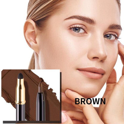 Double Head Eyebrow Pencil (1 Piece), Long Lasting Eyebrow Pen, Brow Styling Pen, Brow Shading & Filling Pencil, Brow Sponge Brush Makeup Tool, Eye Brow Makeup Products