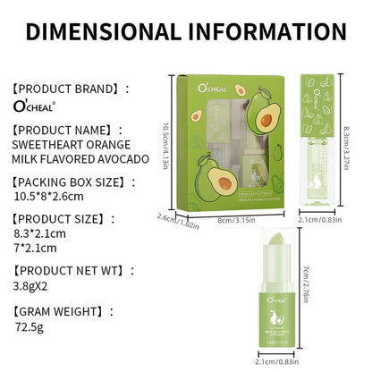 Fruit Warming Lip Oil & Lipstick, 1 Box Moisturizing Lip Balm, Long Lasting Lip Care for Women & Girls Daily Care