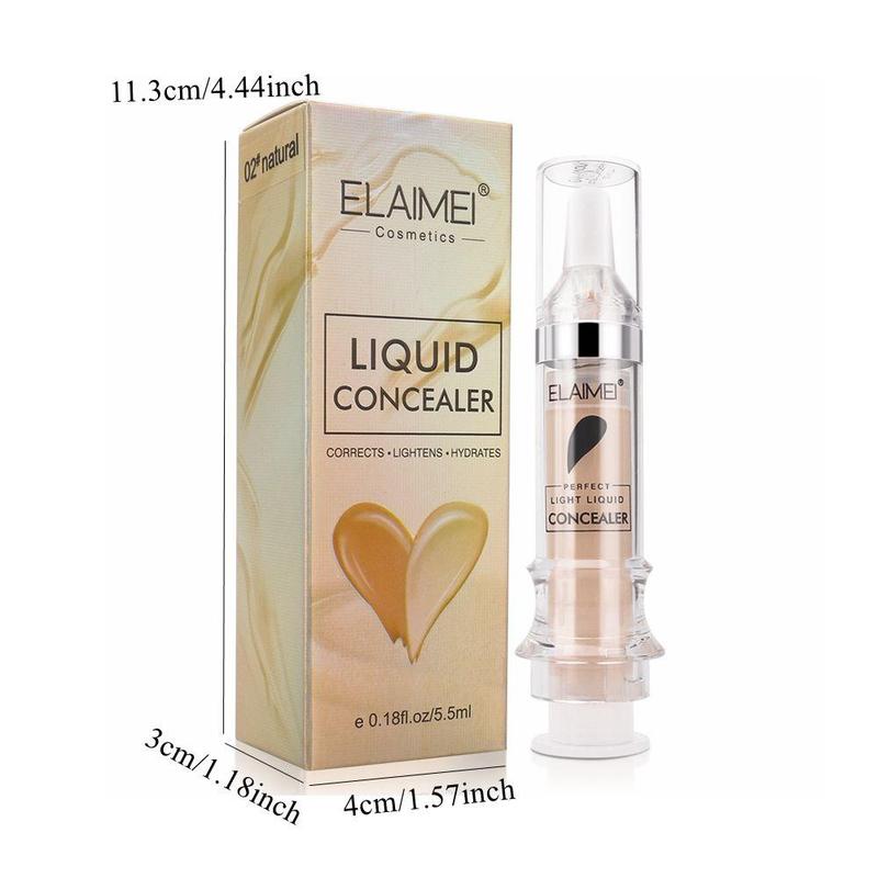 Long Lasting Liquid Concealer, Moisturizing Concealer for Spots Pockmarks, Invisible Pores Concealer, Full Coverage Flawless Makeup