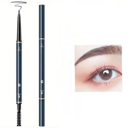 2 in 1 Eyebrow Pencil with Brush, 1 Count Long Lasting Eyebrow Pencil, Brow Styling Brush, Brow Shading & Filling Pencil, Eye Brow Makeup Tool, Makeup Accessories